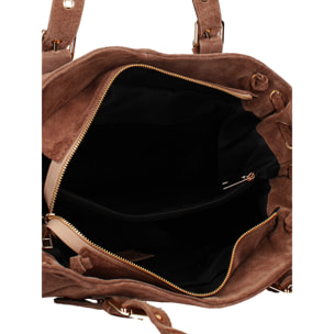 Borsa a mano da donna Made in Italy - Modello Celeste Plus - 100% pelle - 20.0 x 28.5 x 41.0 cm