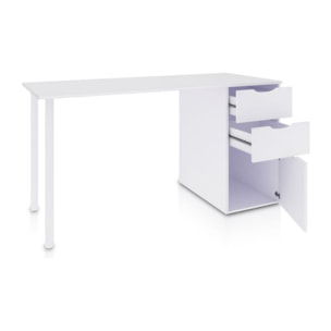 Mesa de escritorio Luma Blanco Artik (Blanco Mate)