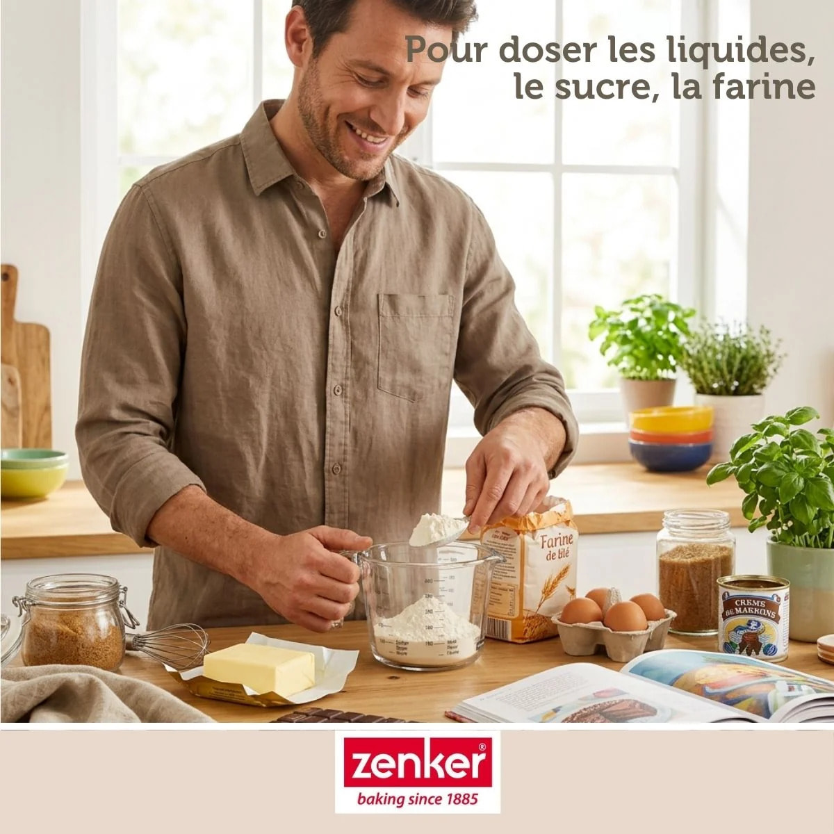 Verre à mesurer en borosilicate 1L Zenker