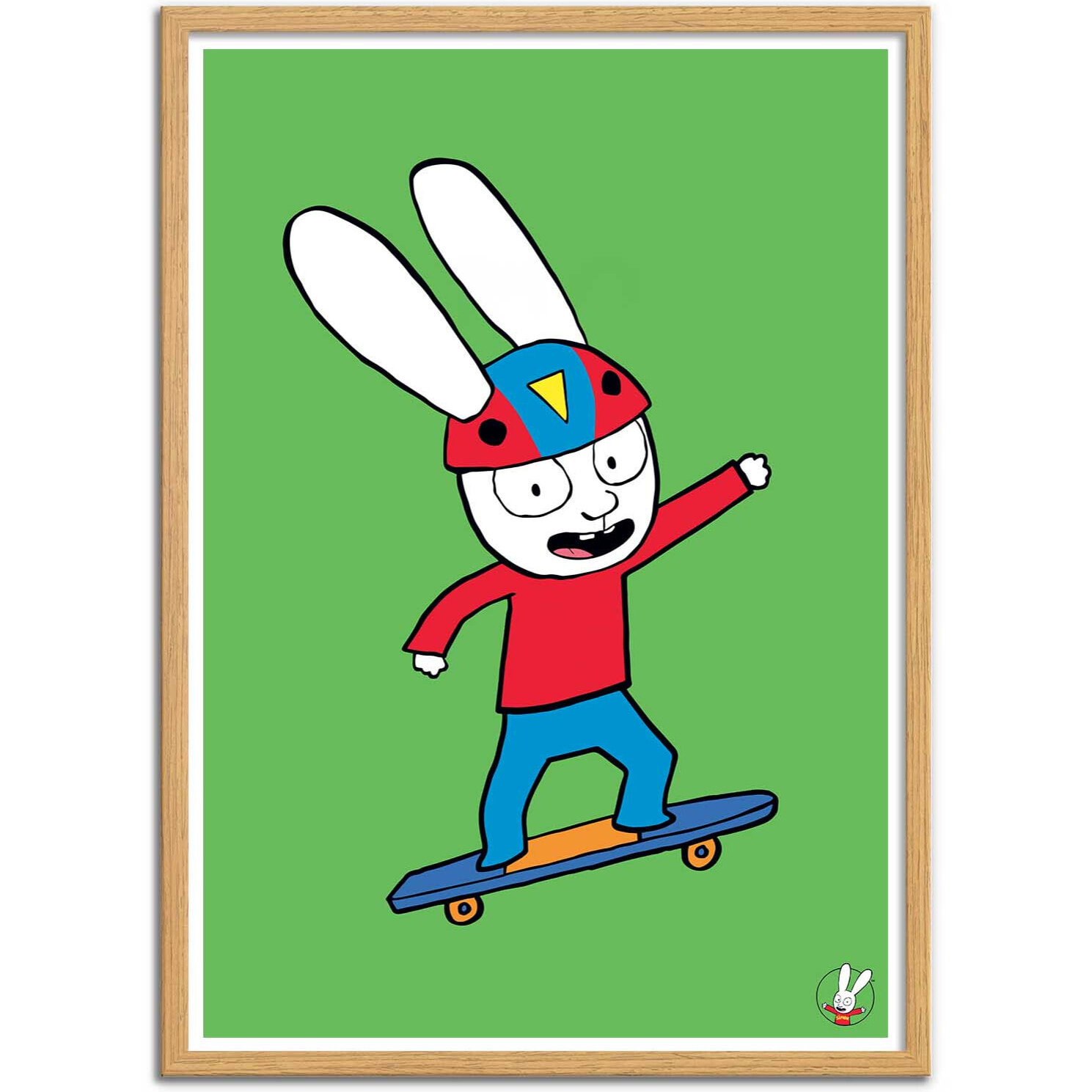 Affiche - Simon SUper rabbit skating - Simon Super Rabbit