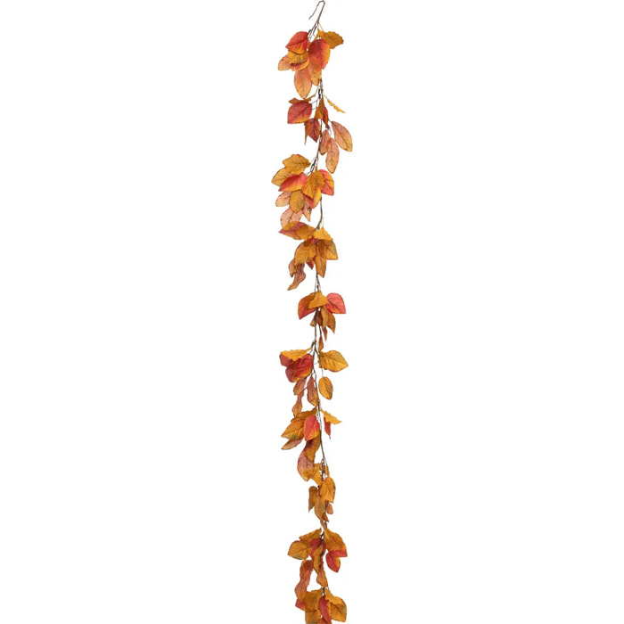 Guirlande feuilles automne 1,80 m plastique