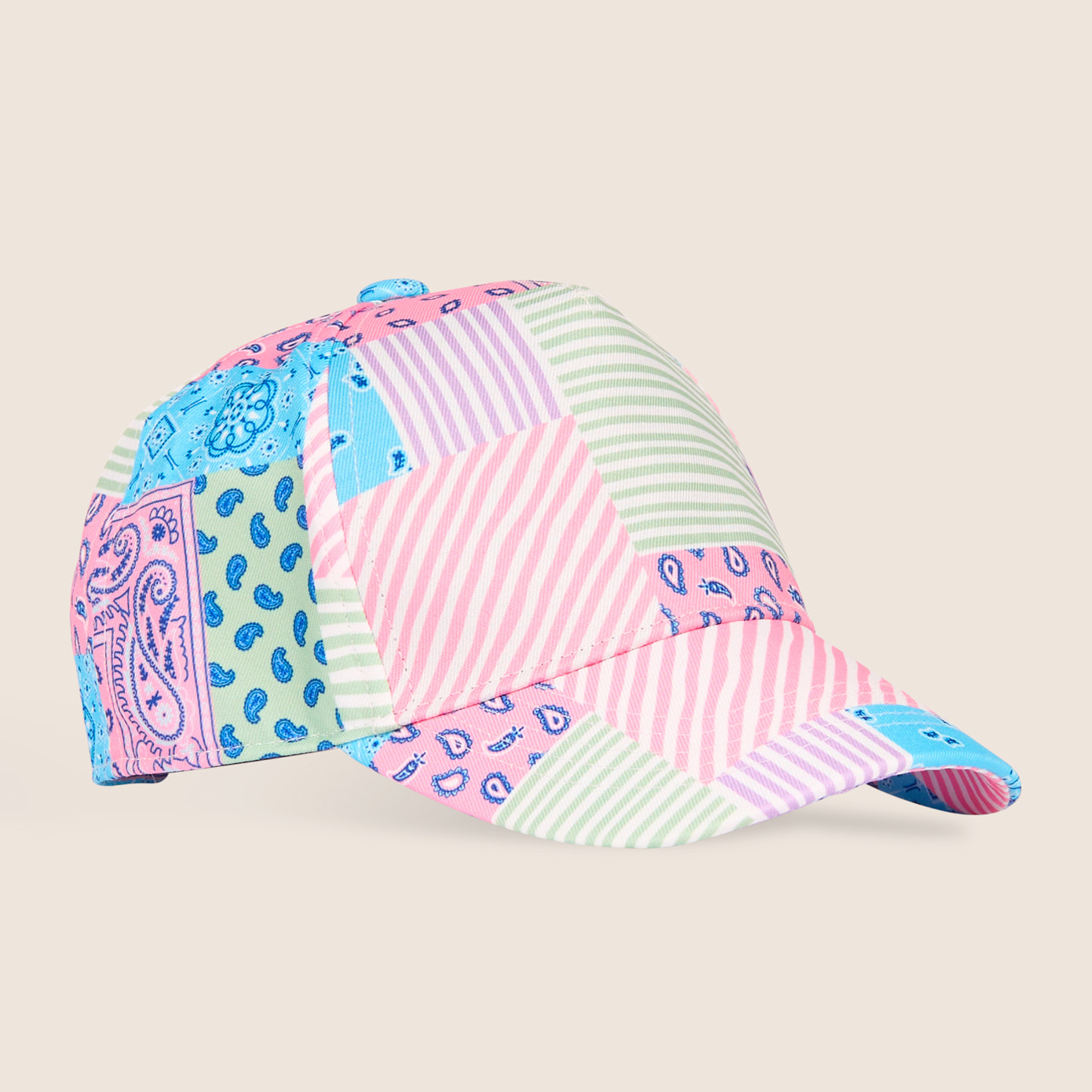 Berrettino da baseball in canvas fantasia