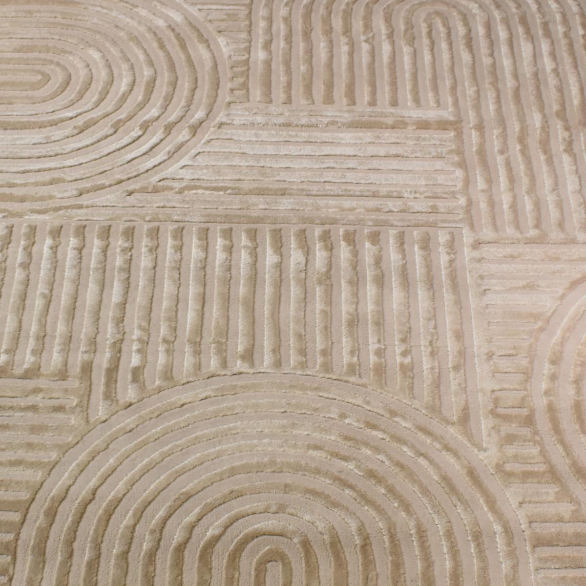 Tapis salon et chambre tissé motif géométrique NOMI