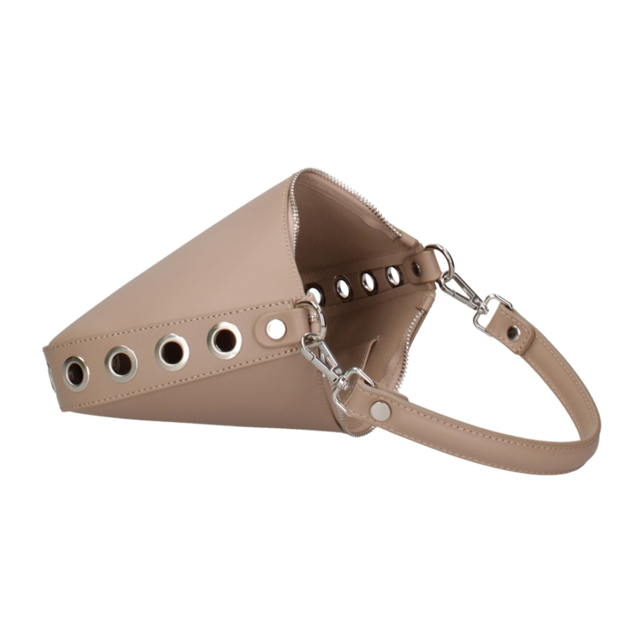 Borsa a spalla da donna - Modello False - 100% pelle ruga - 26.0 x 18.0 x 4.0 cm