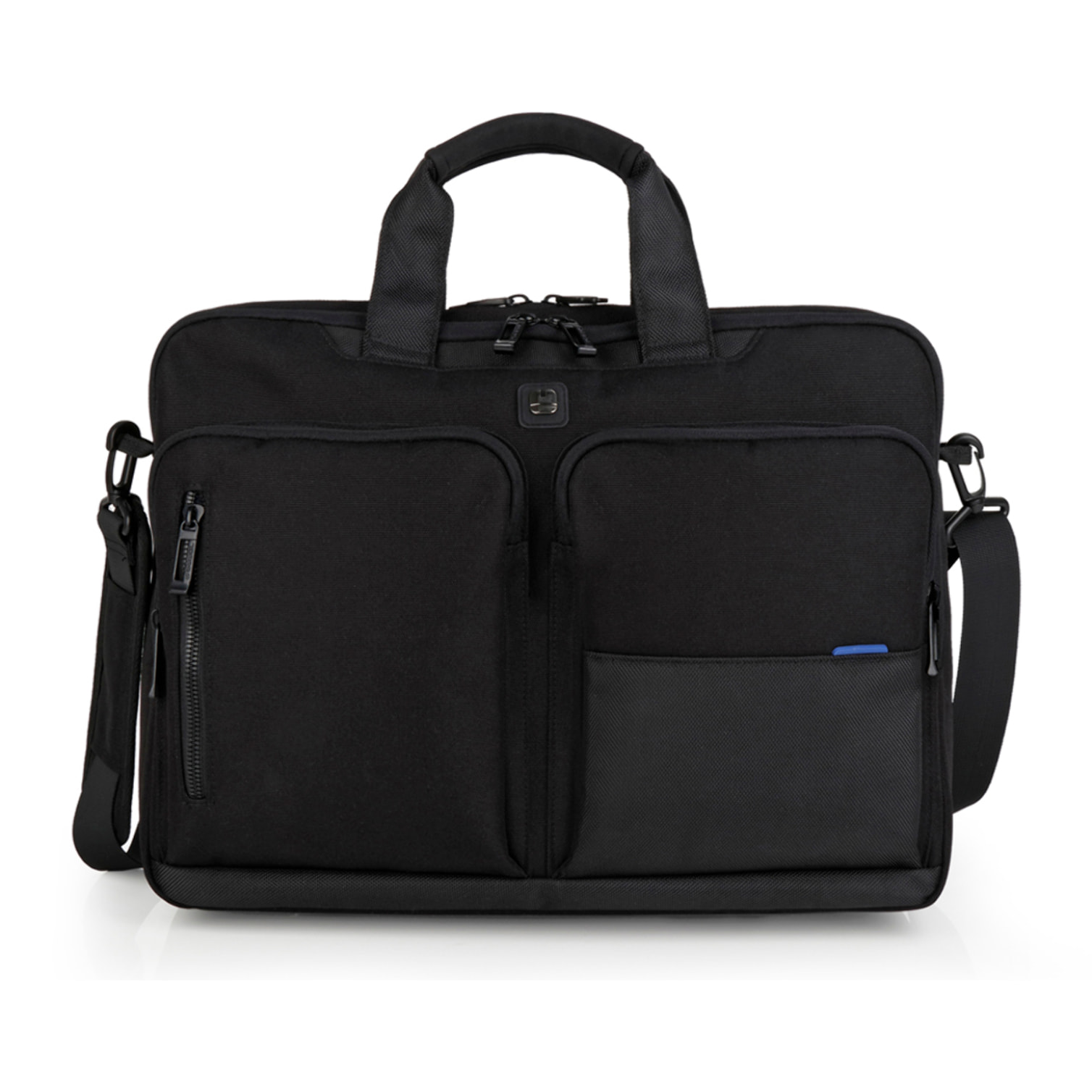 Maletín Gabol Intro material reciclado con 3 compartimentos