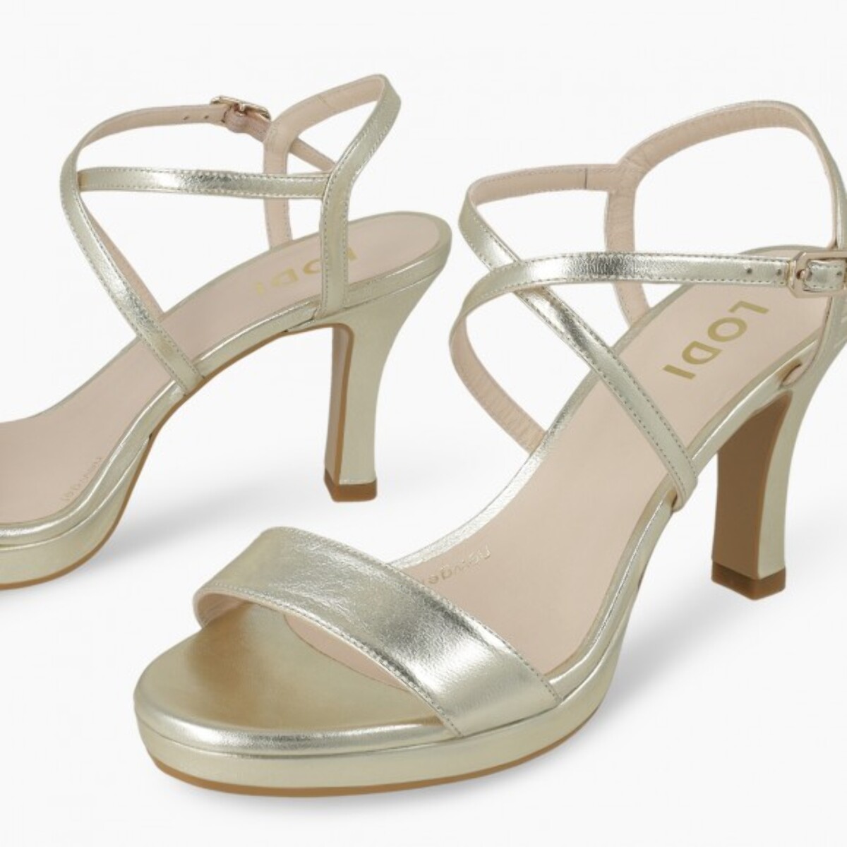 SANDALIAS DORADAS LESERA