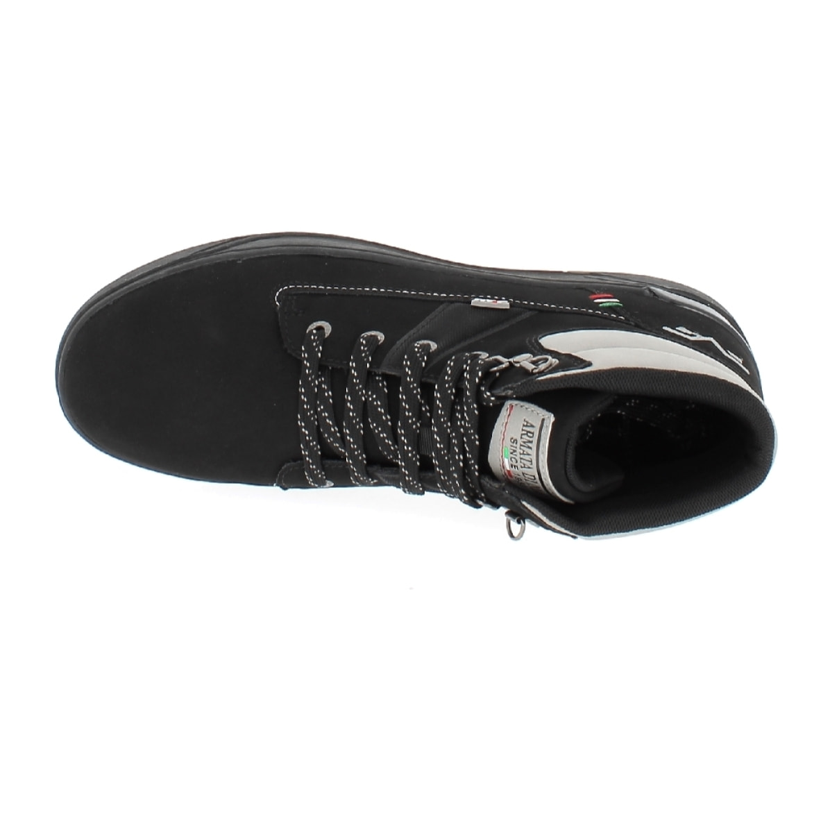 Armata di Mare Scarpe Uomo Sneakers Mid Stringate con Soletta Rimovibile in Memory Foam AMU W23D432 Black