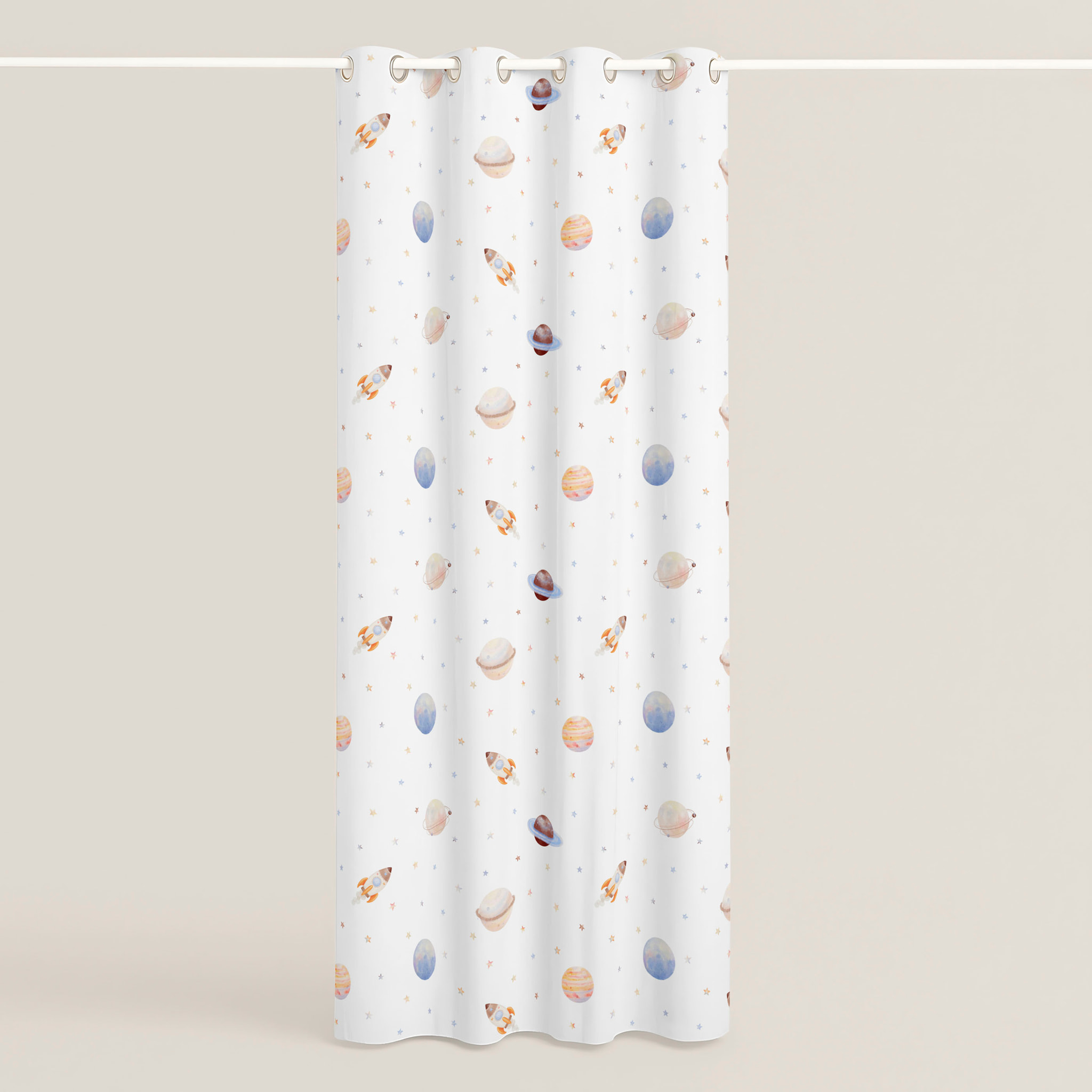 Cool Kids - Cortina Estampada - Con Ojales - 100% Algodón - Astro