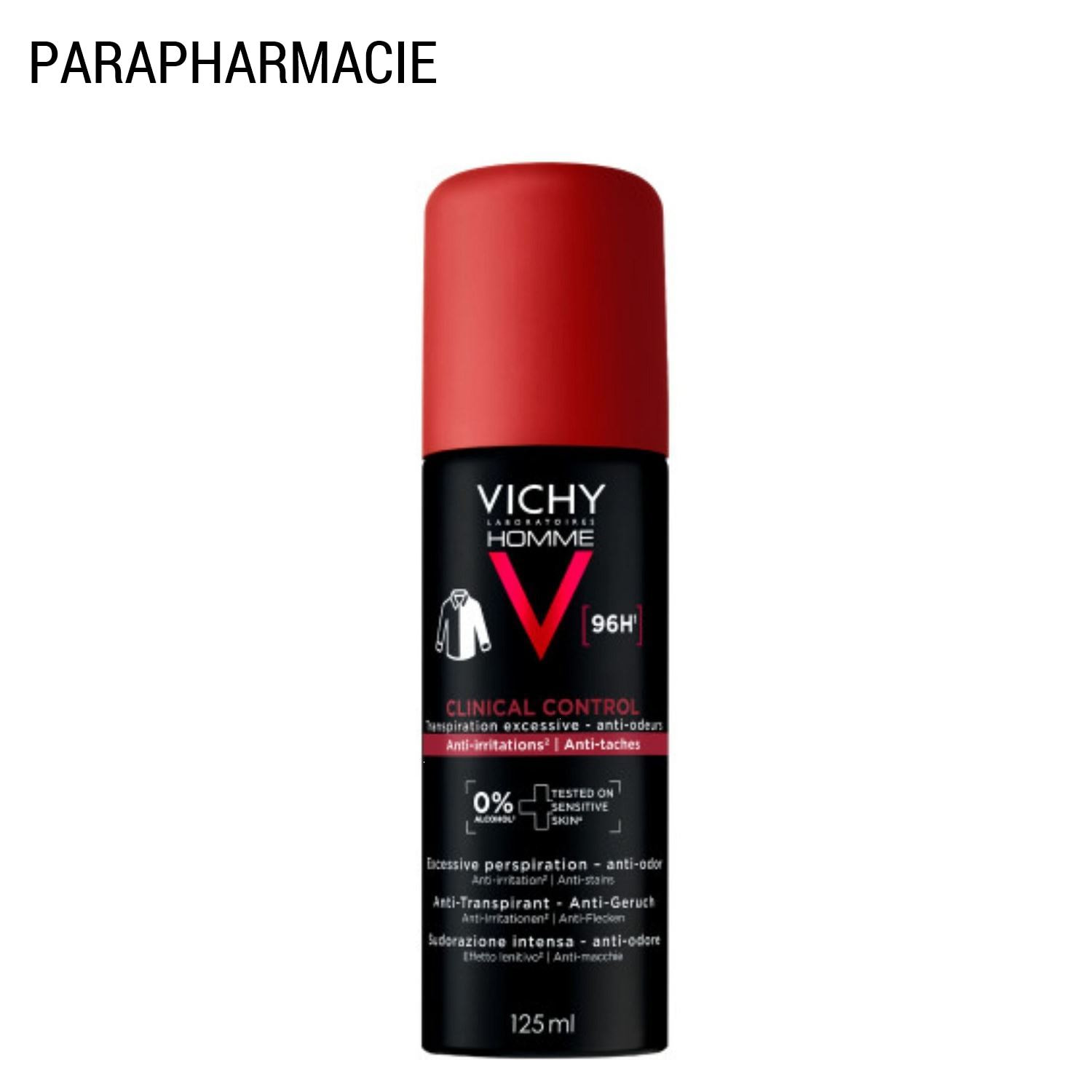 Vichy Homme - Anti-Transpirant Extrême 96h pour Homme
