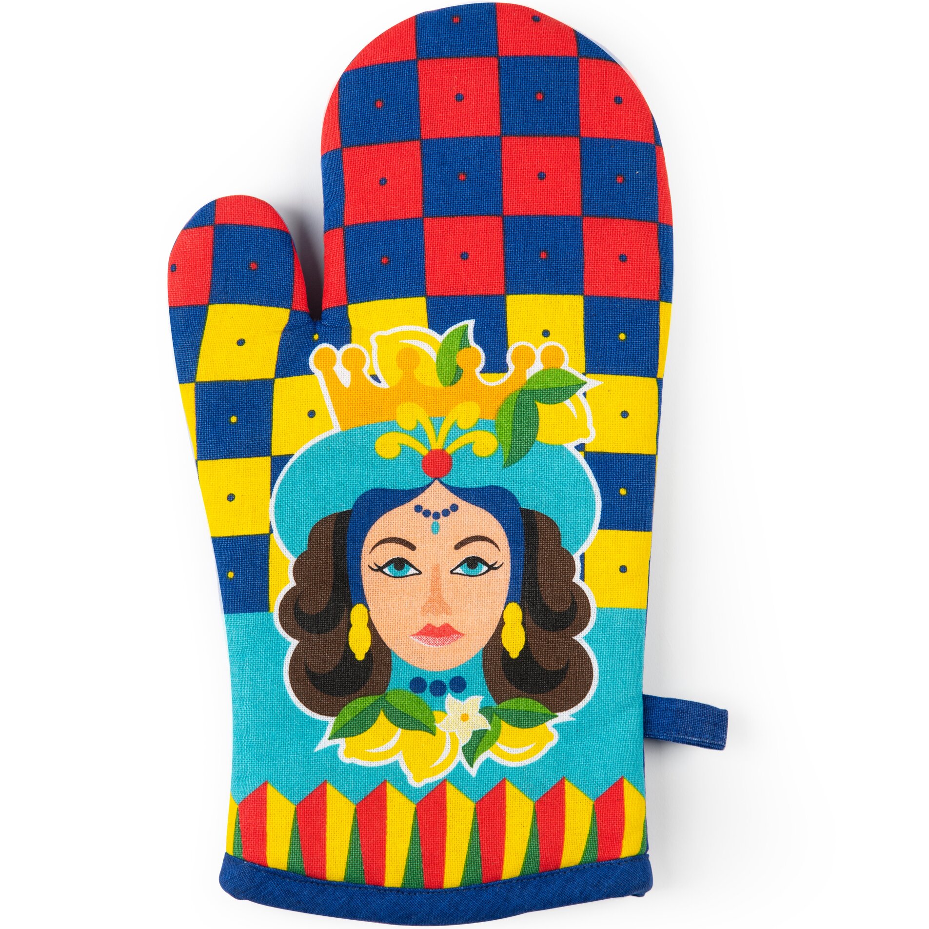 Set Torchon, Manique et Gant de Cuisine Excelsa – Sicilian Rhapsody, Coton Multicolore