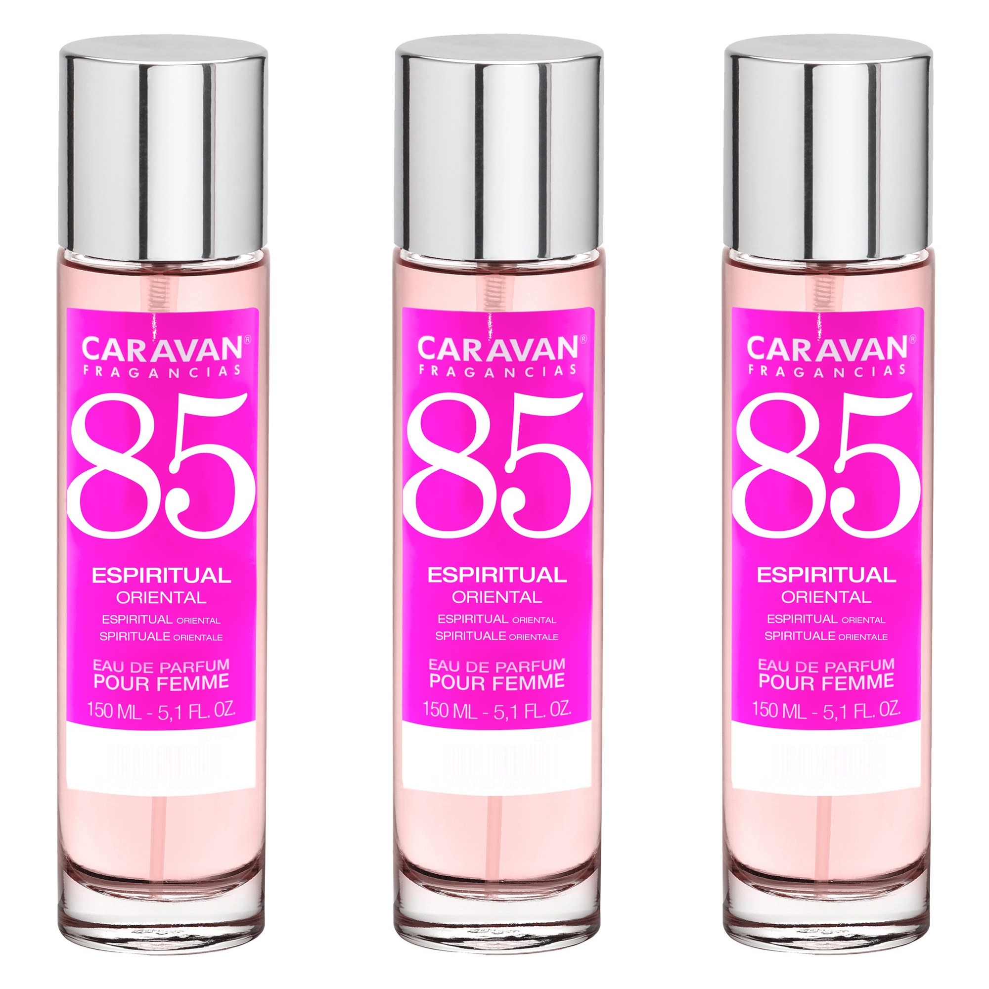 Caravan fragancias set de 3 frascos perfume de mujer nº85, de 150 ml