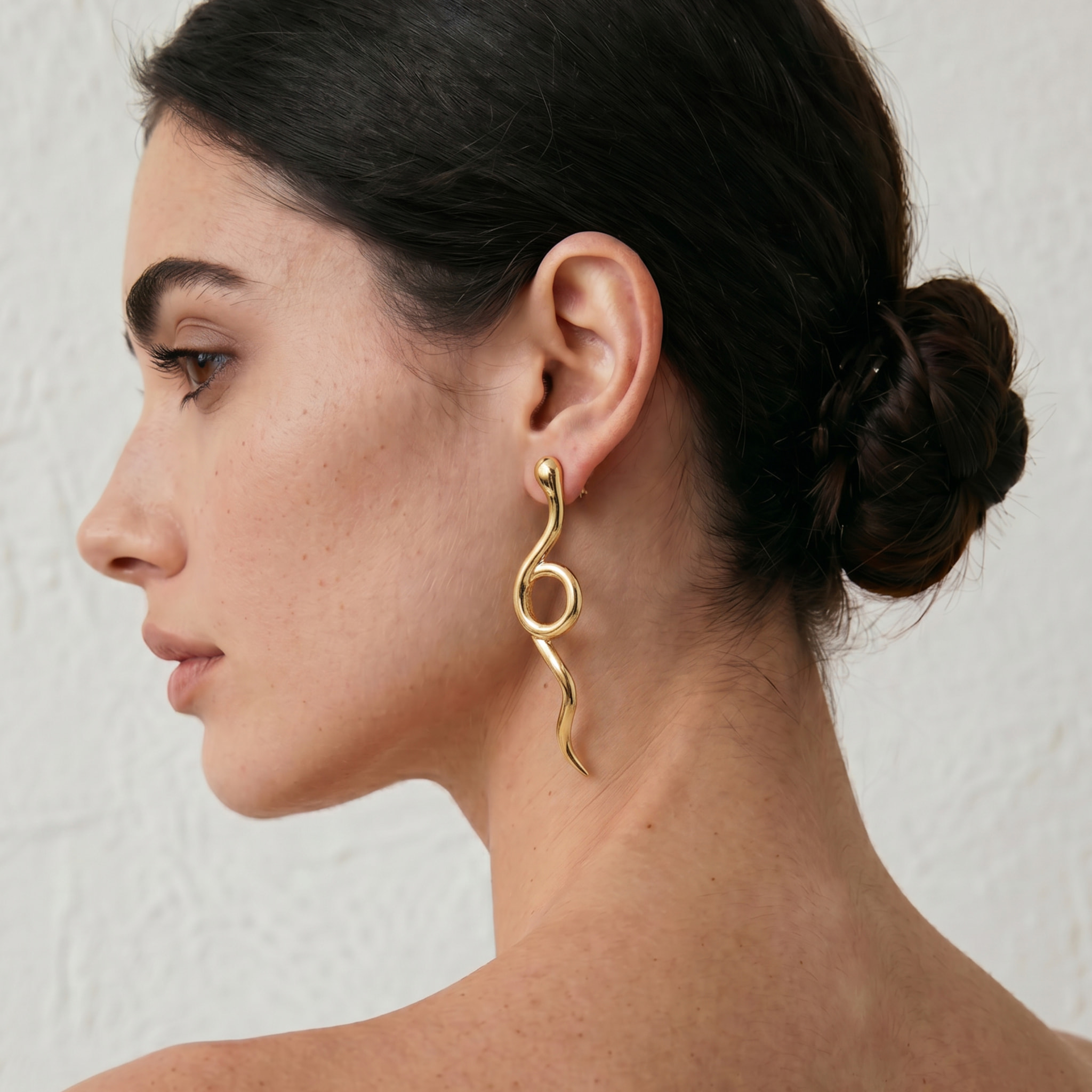 Pendientes acabado en oro amarillo de 18k