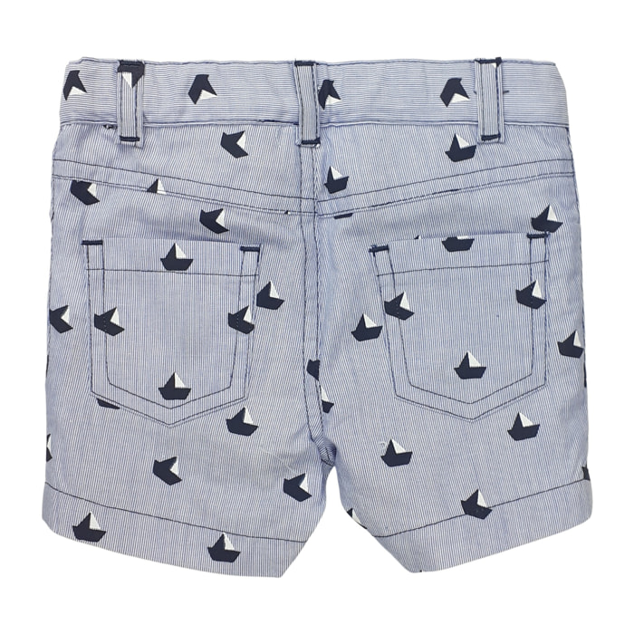 SHORT RIGATINO BLU