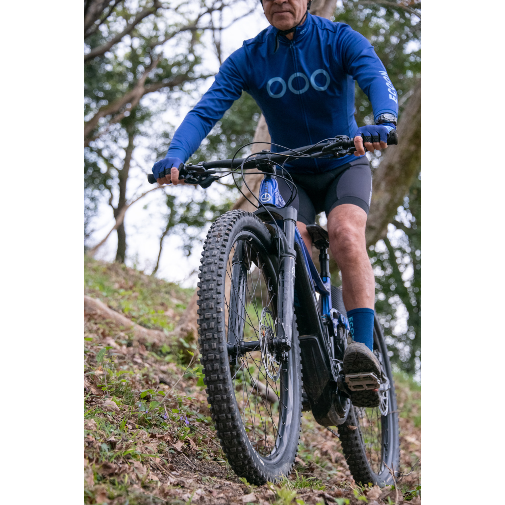 Calcetines de ciclismo unisex ECOON Lzoard - Azul