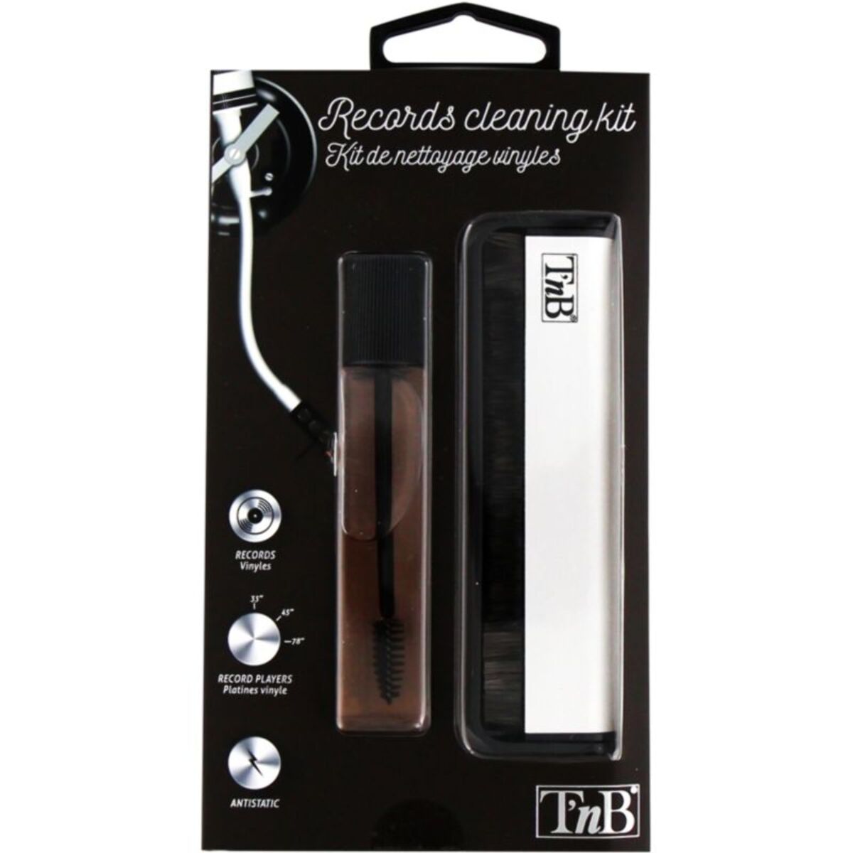 Kit de nettoyage TNB 2 en 1 pour disques et platines vinyles
