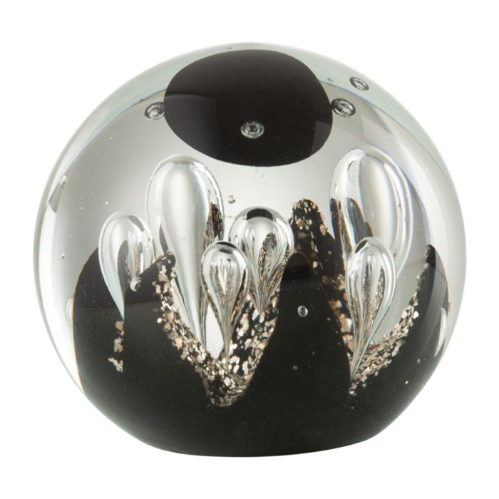 J-Line presse-papier Magic - verre - or/noir - medium