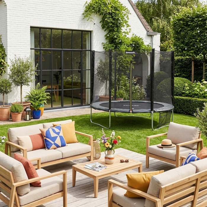 Trampoline 250cm avec pack d'accessoires GALAXIE