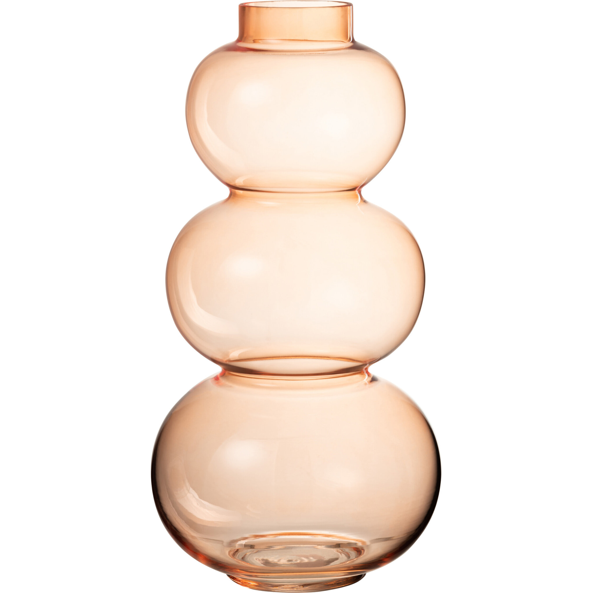 J-Line Vase Boule Verre Orange Large