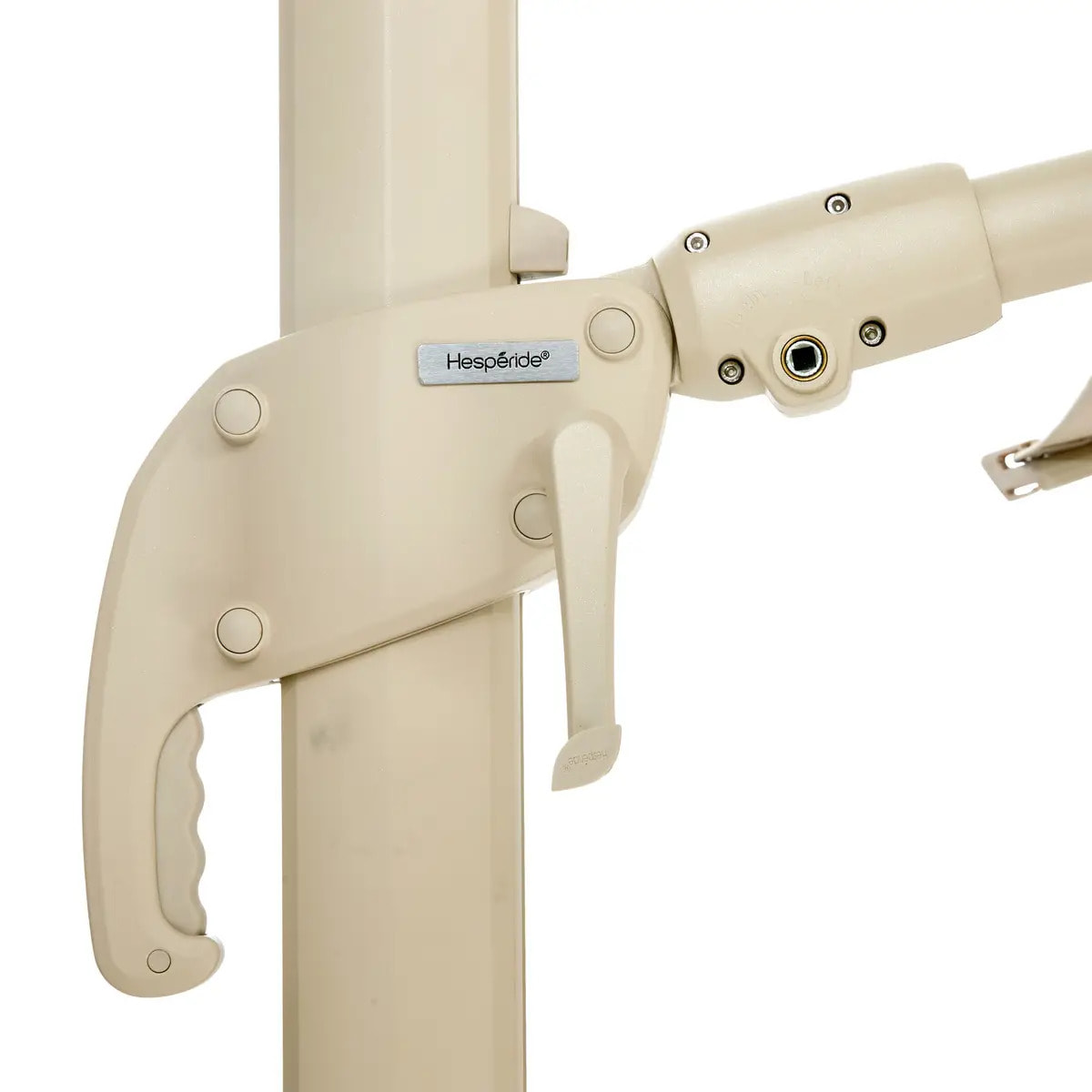 Parasol déporté rectangulaire inclinable Melhia 4x3m anthracite