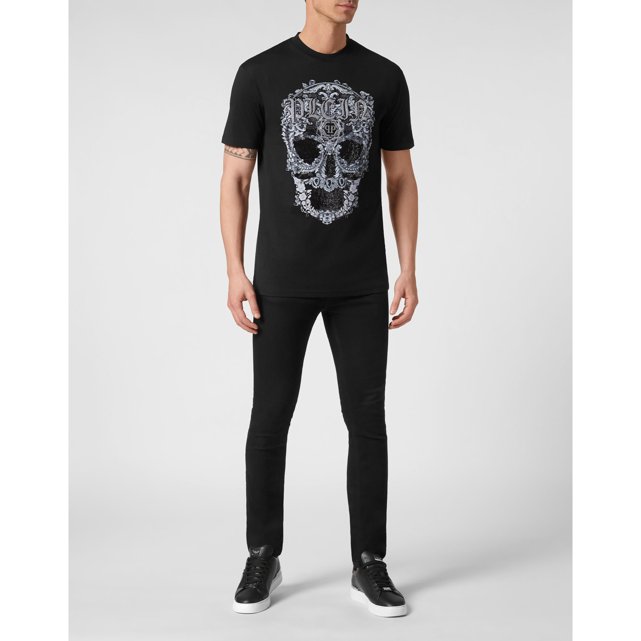 PHILIPP PLEIN Maglietta a girocollo SKULL