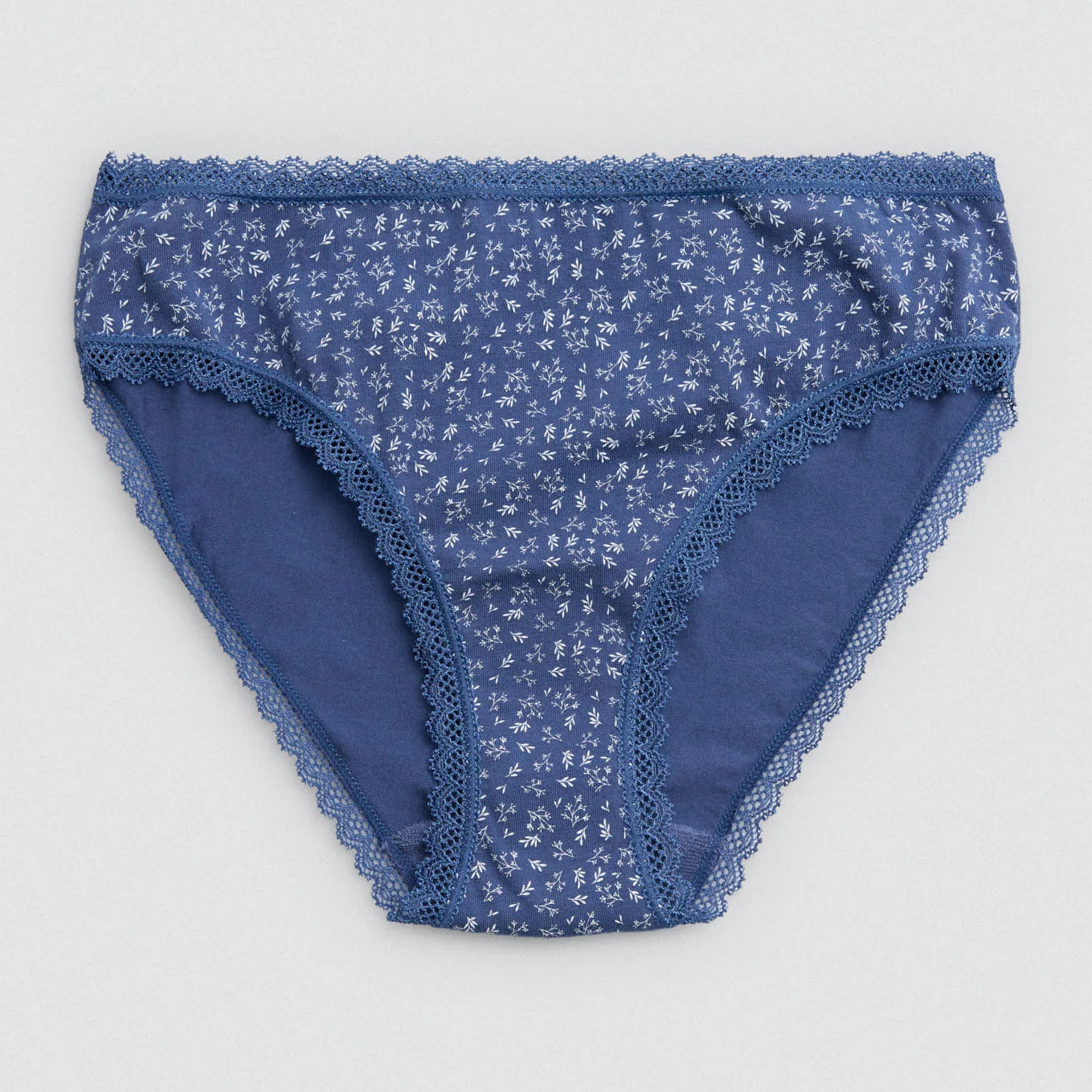 Confezione da 2 mutandine midi stampate nei toni del blu