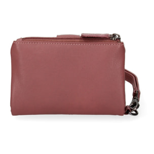 Portafoglio donna in vera pelle - Modello False - Casual - 13.5 x 10.0 x 3.0 cm