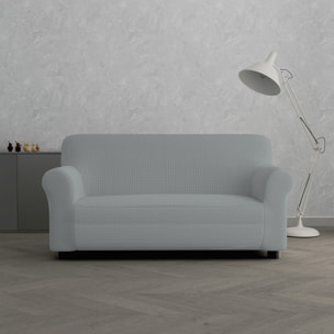 COPRIDIVANO IRIS, Elastico, Estensibile e Sagomato - GRIGIO CHIARO
