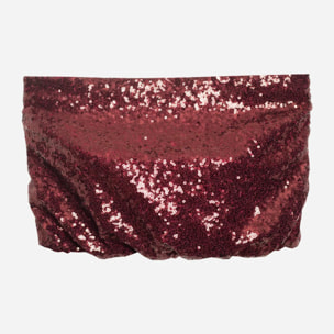 Top de mujer de lentejuelas sin mangas