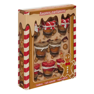 Lot de 8 bougies parfumées 320g Gourmandise