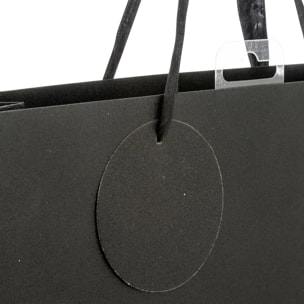 Sac cadeau paillettes grande taille noir