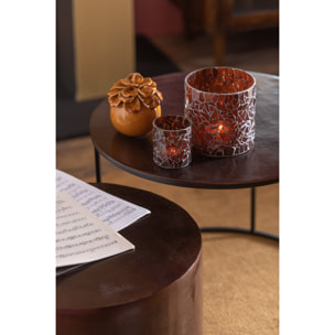 J-Line photophore Mosaïque - verre - brun - medium