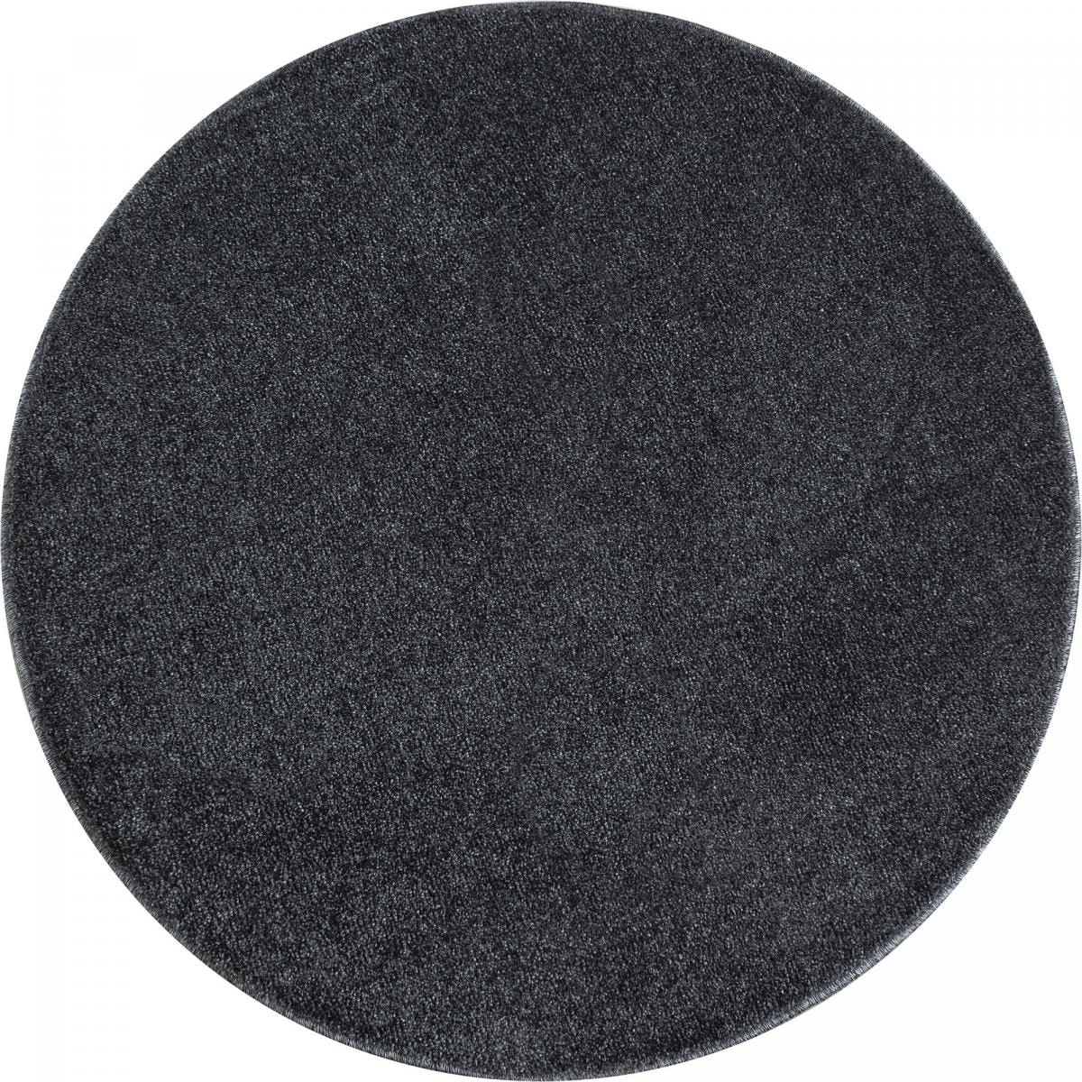 Tapis rond tissé motif uni JUFO