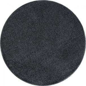 Tapis rond tissé motif uni JUFO