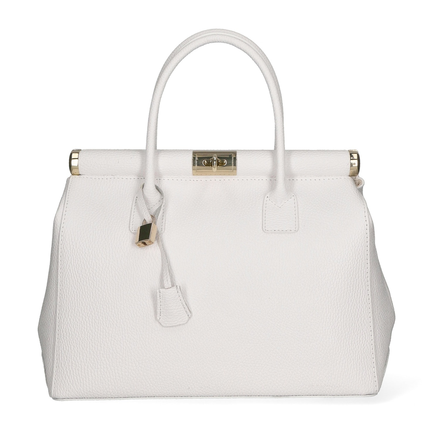 Borsa a mano da donna - Modello Aleria - Vera pelle - 35.0 x 26.0 x 16.0 cm