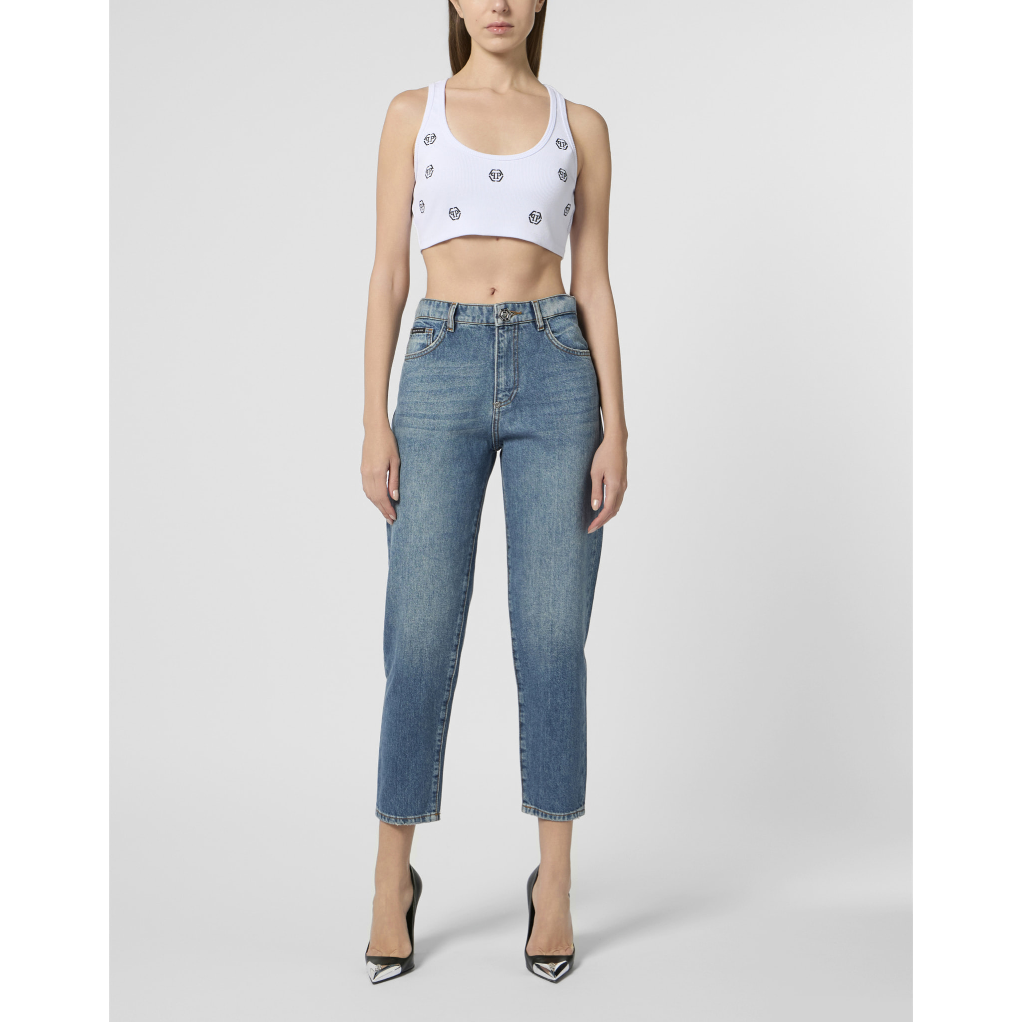 PHILIPP PLEIN Mom Fit LOGO