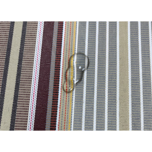 Tenda Da Sole Per Esterni Impermeabile Resistente Con Anelli Rigata Modello Costarica Vari Colori