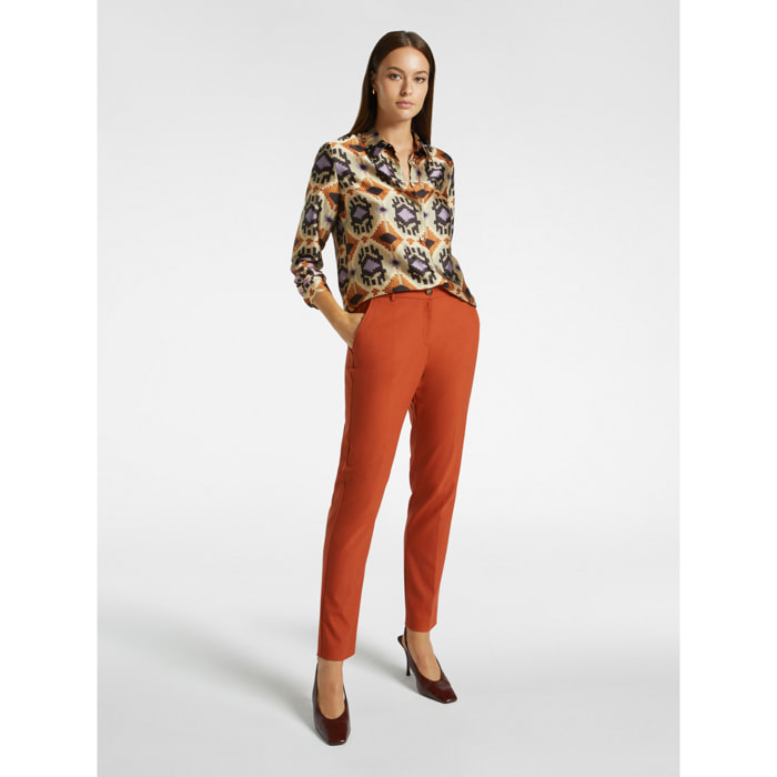 Elena Mirò - Pantaloni chinos stretch - Arancione