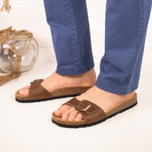 SANDALIA BABUNKERS MARRON