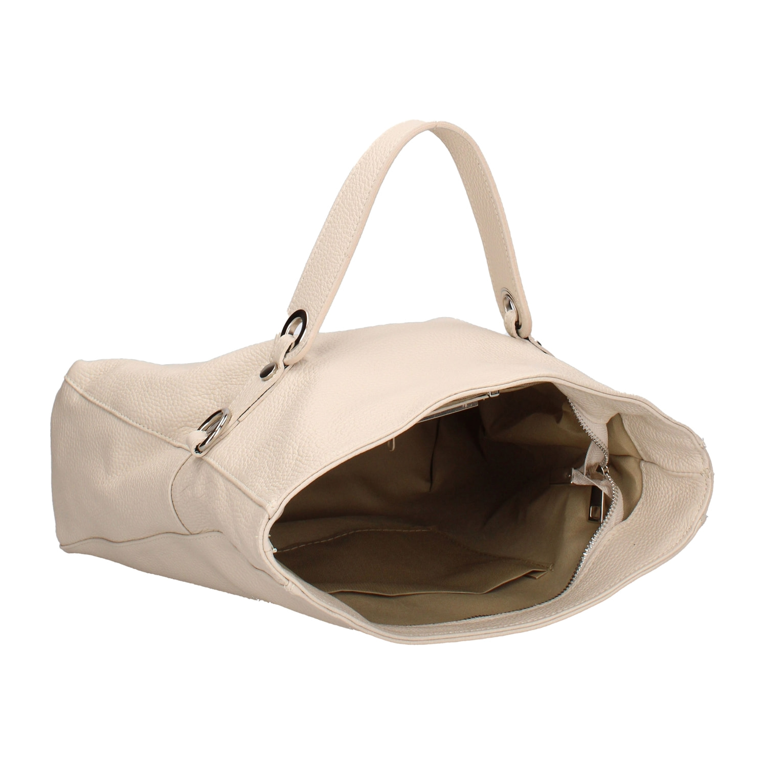 Borsa a spalla convertibile in zaino da donna In Vera pelle Made in Italy 34x21x12 cm