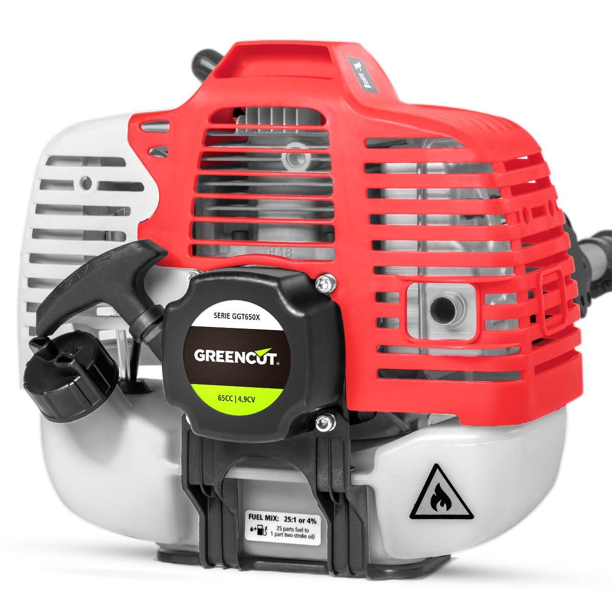 Desbrozadora de gasolina motor de 2 tiempos de 65cc y 4.9cv - Greencut GGT650X-8