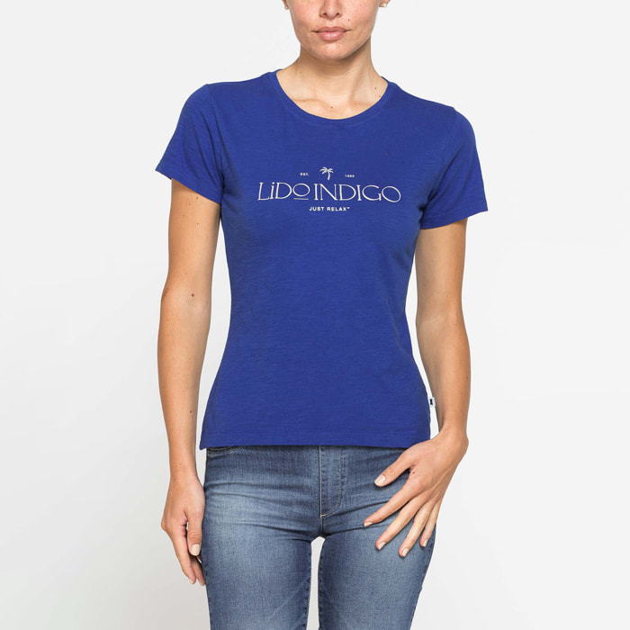 T-SHIRT IN JERSEY SLUB CON STAMPA