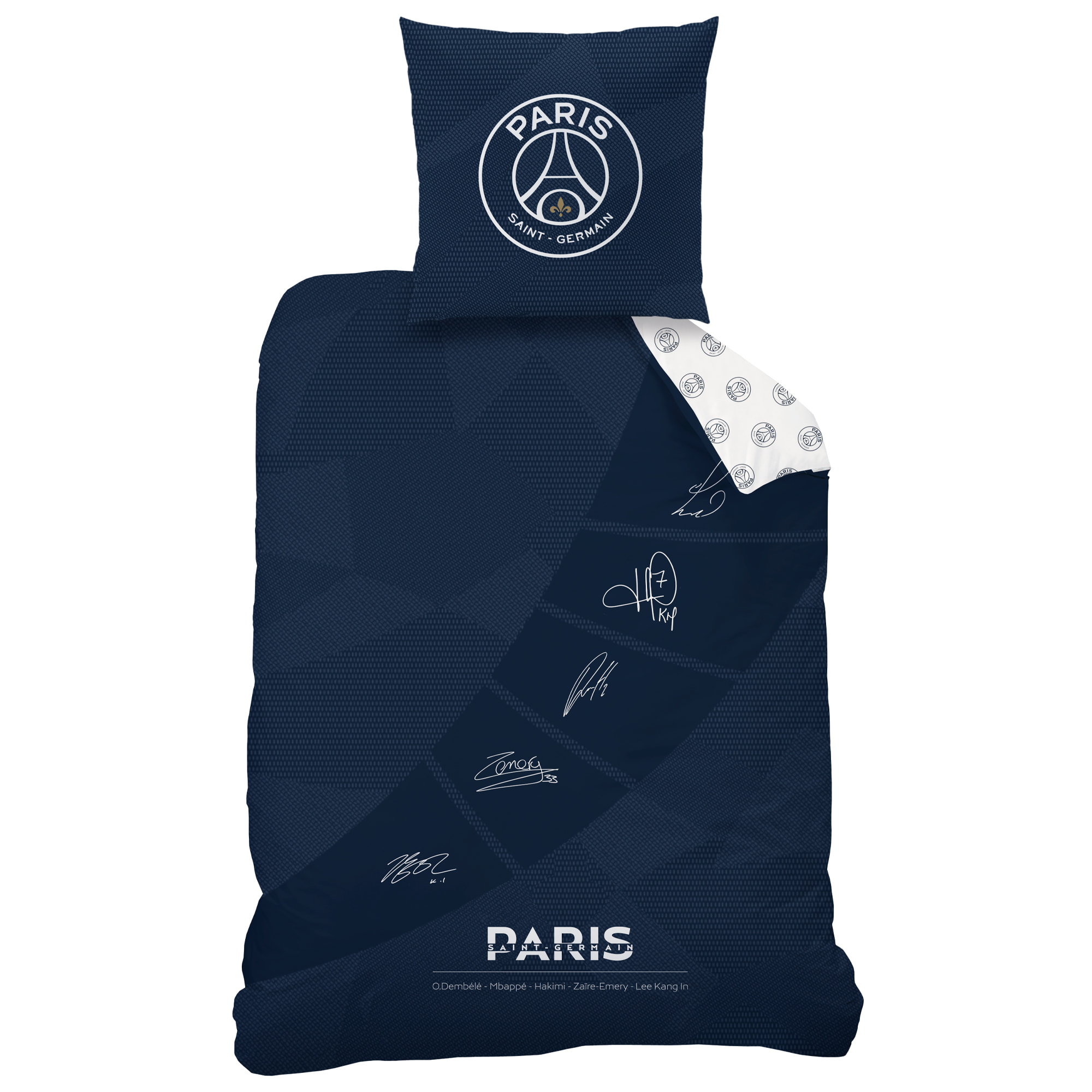 Parure de lit imprimée 100% coton, PSG STARS