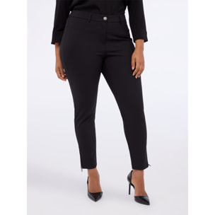 Fiorella Rubino - Pantalones skinny con cremalleras decorativas - Negro