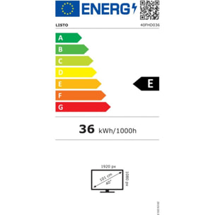 TV LED LISTO 40FHD036