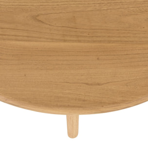 AMY - Table basse ronde 80cm en bois de mindi AMY