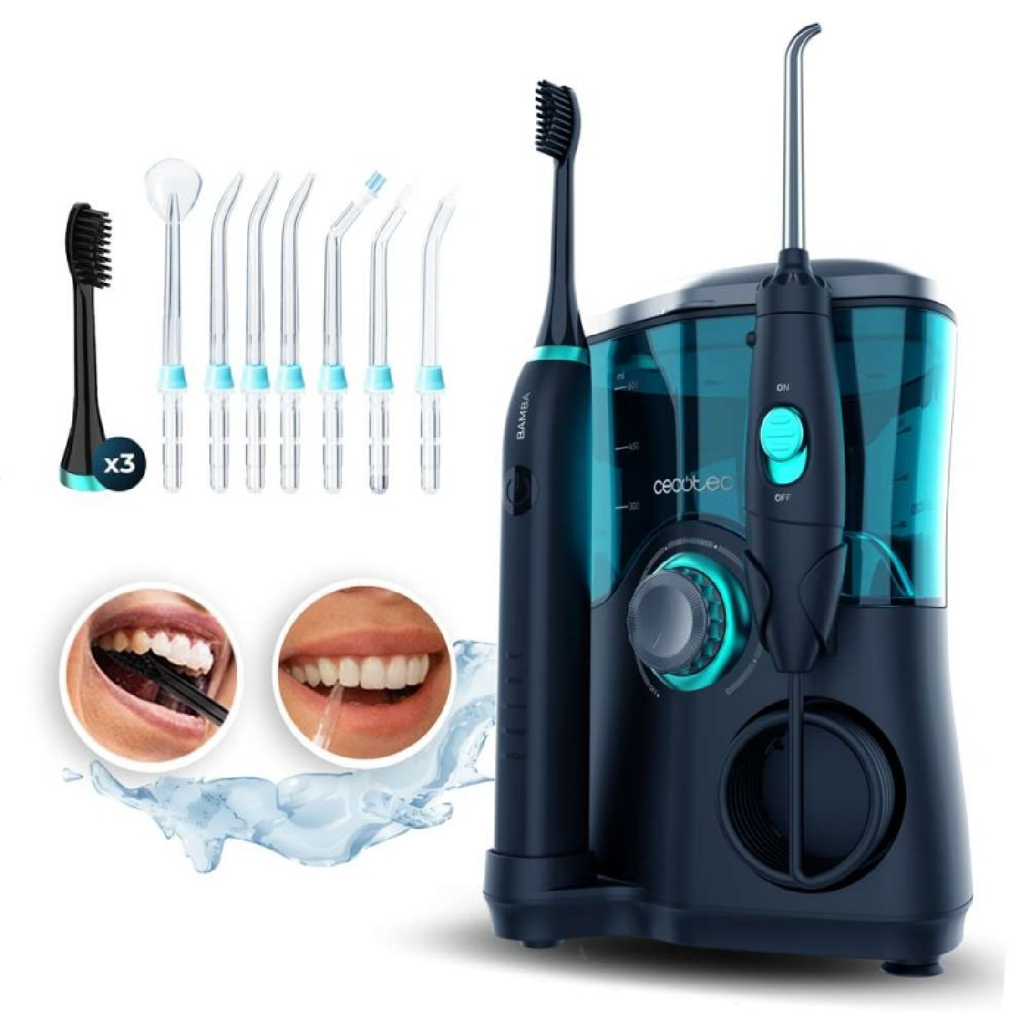 Cecotec Centre de Station Buccale ou Dentaire Bamba ToothCare Jet Clean. 18 W, I