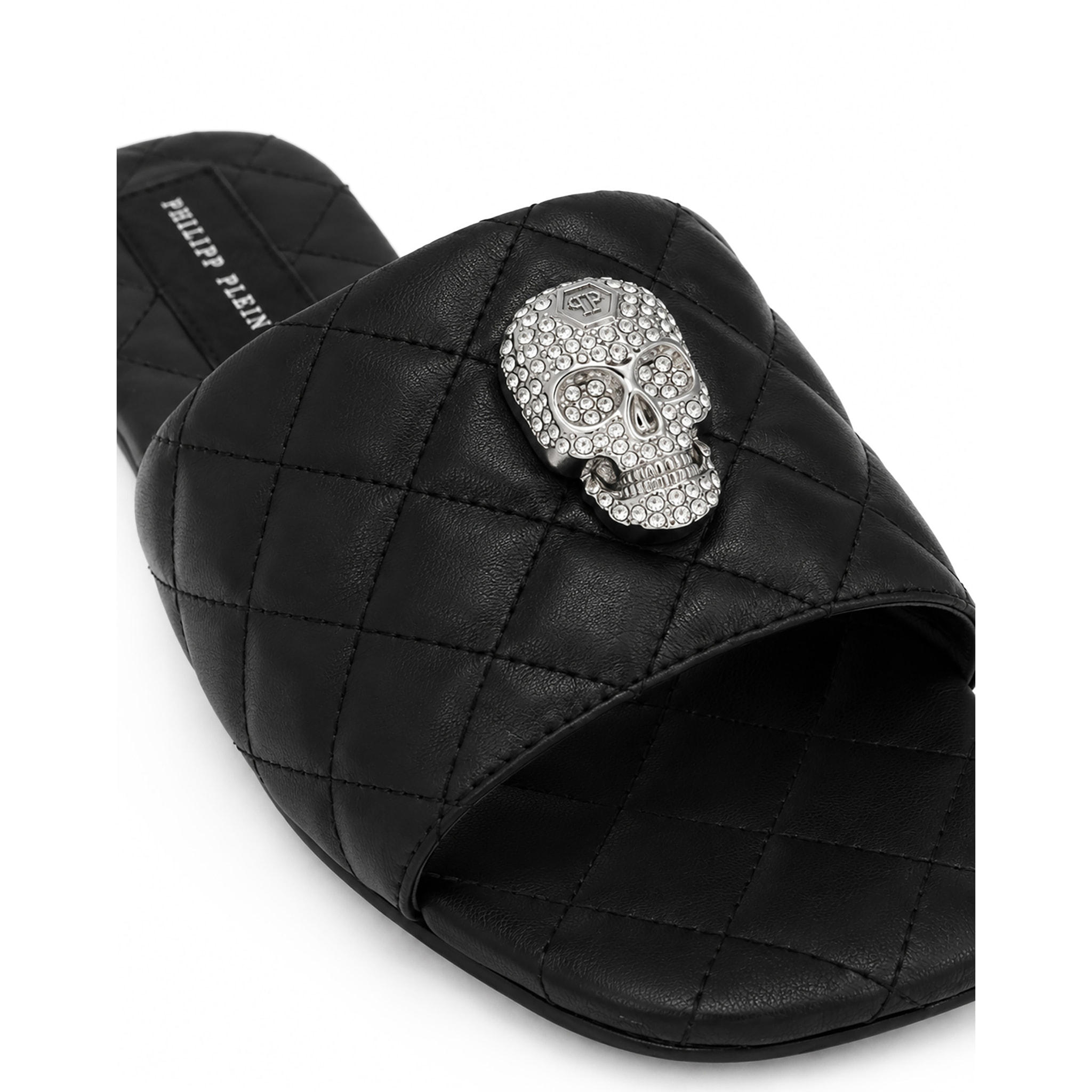 PHILIPP PLEIN Sandali piatti SKULL