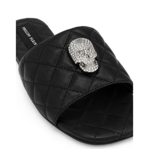 PHILIPP PLEIN Sandali piatti SKULL
