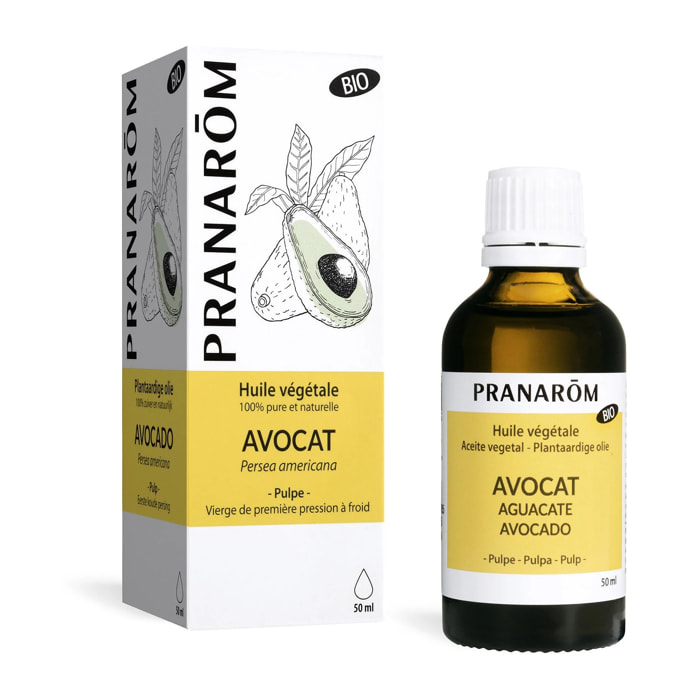 Pranarom - Huile Végétale d'Avocat - Bio - 50 ml