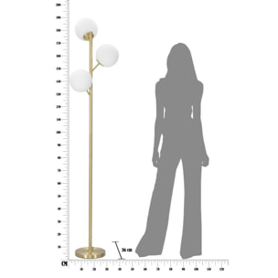 LAMPADA DA TERRA GLAMY 3 LUCI CM Ø 36x190